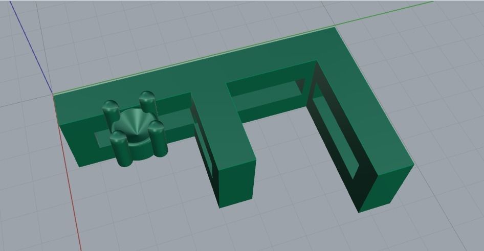 Letter F Model 2049 3D print model_2