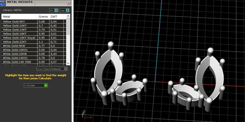 Set Puset Earrings Model 2045 3D print model_9