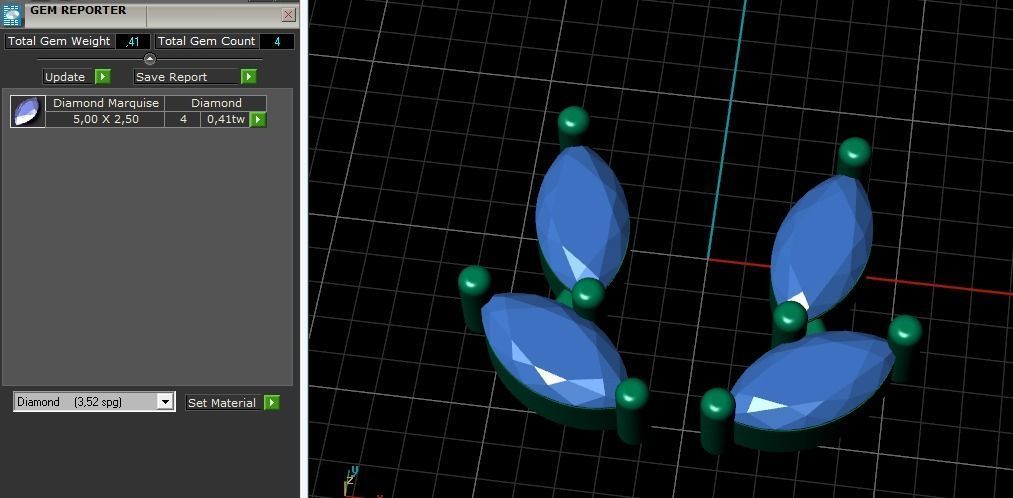 Set Puset Earrings Model 2045 3D print model_18