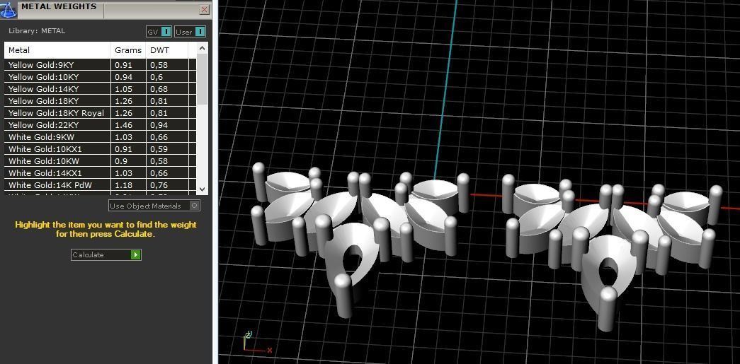 Set Puset Earrings Model 2045 3D print model_8