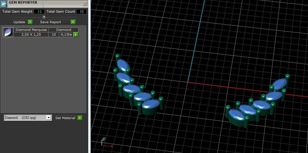 Set Puset Earrings Model 2045 3D print model_13