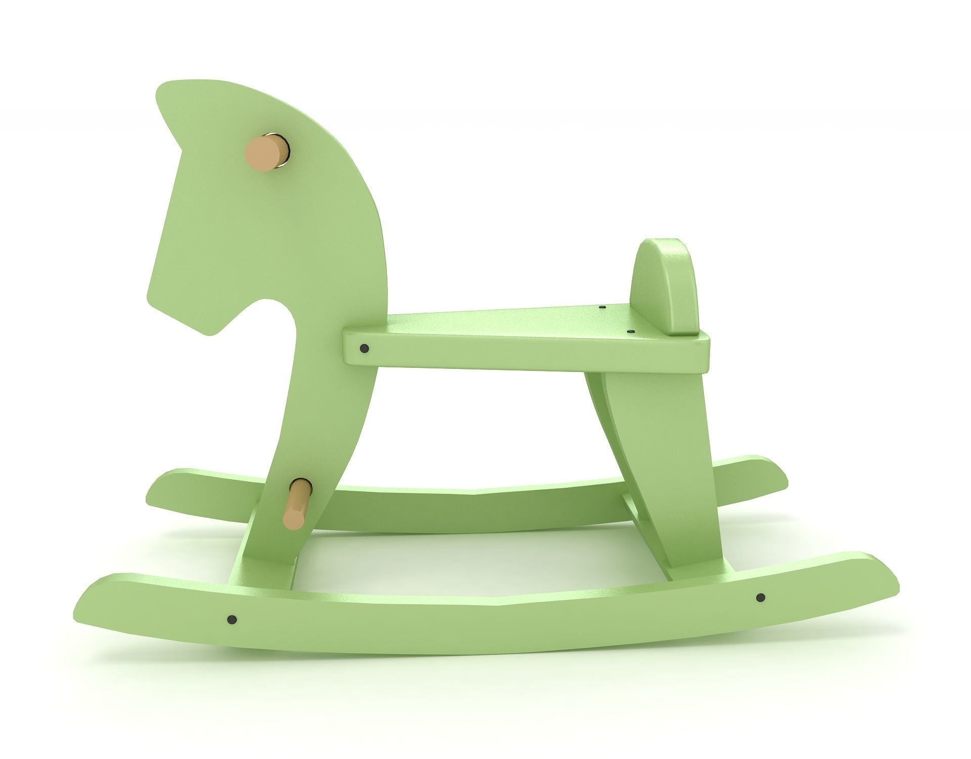 Rocking Horse 3D model_1