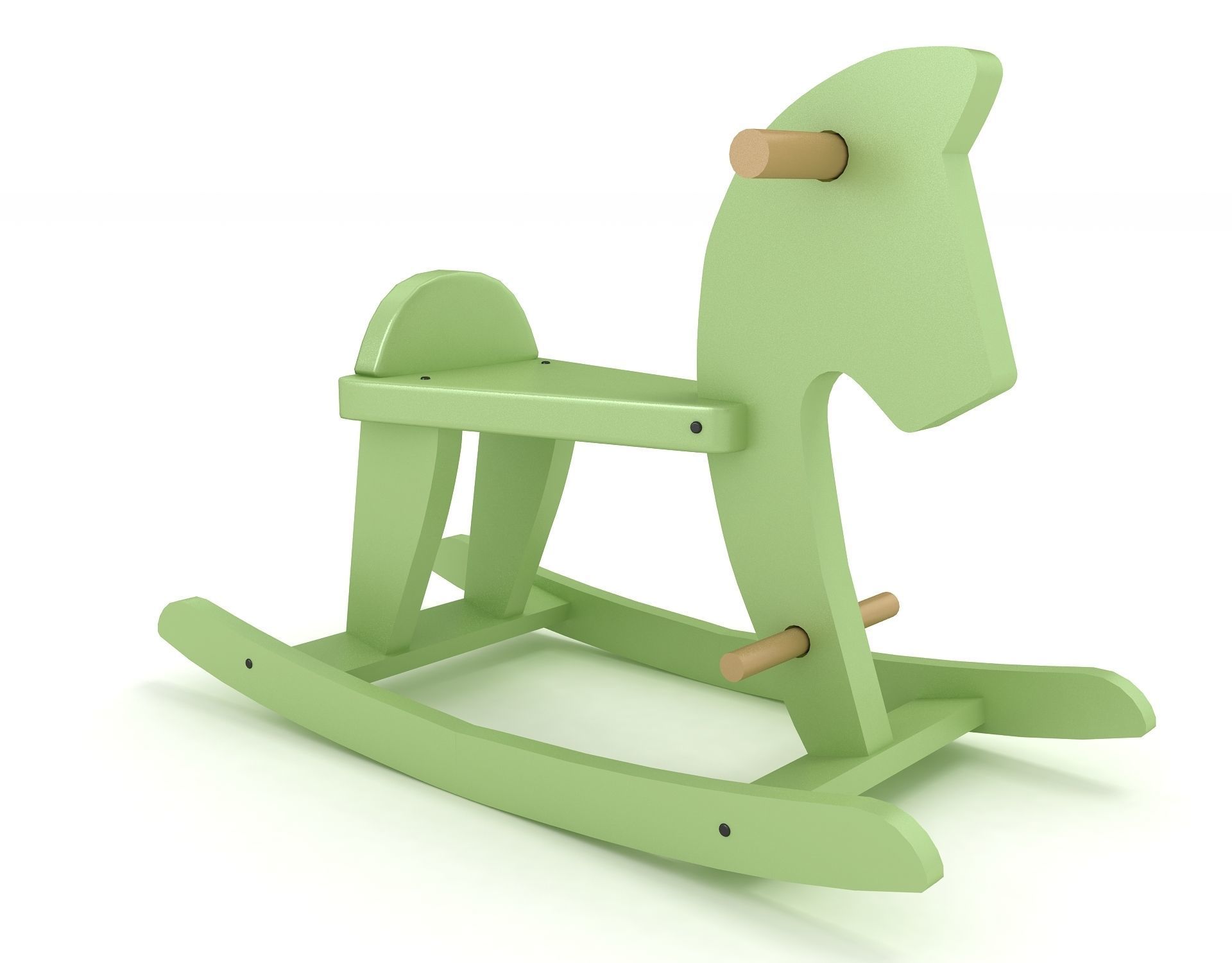 Rocking Horse 3D model_2