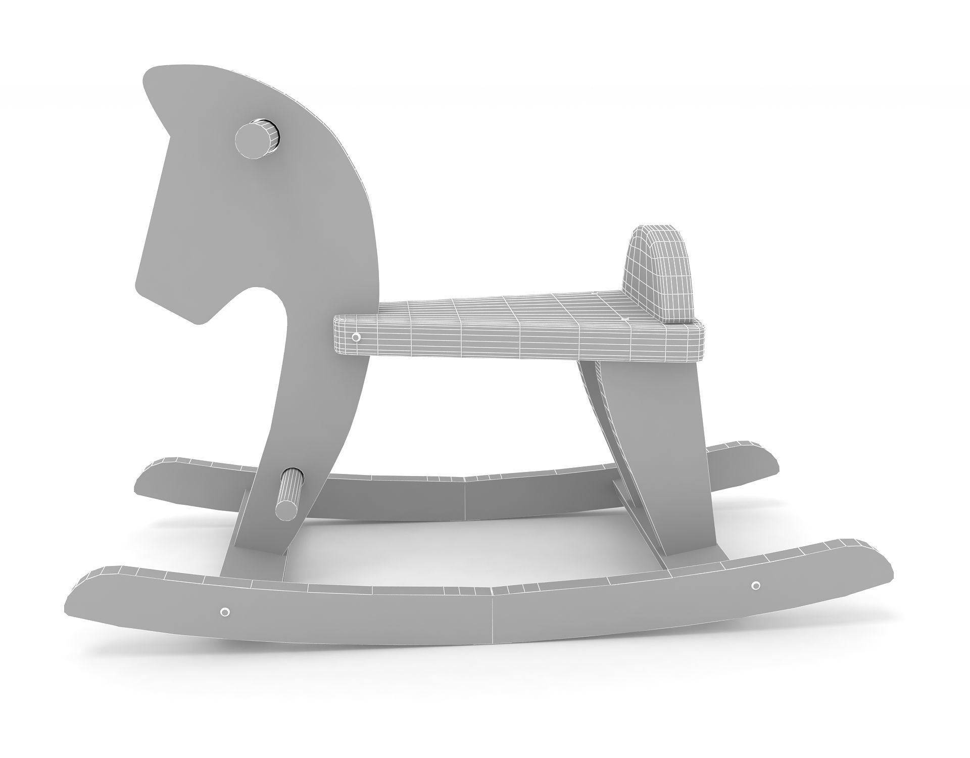 Rocking Horse 3D model_4