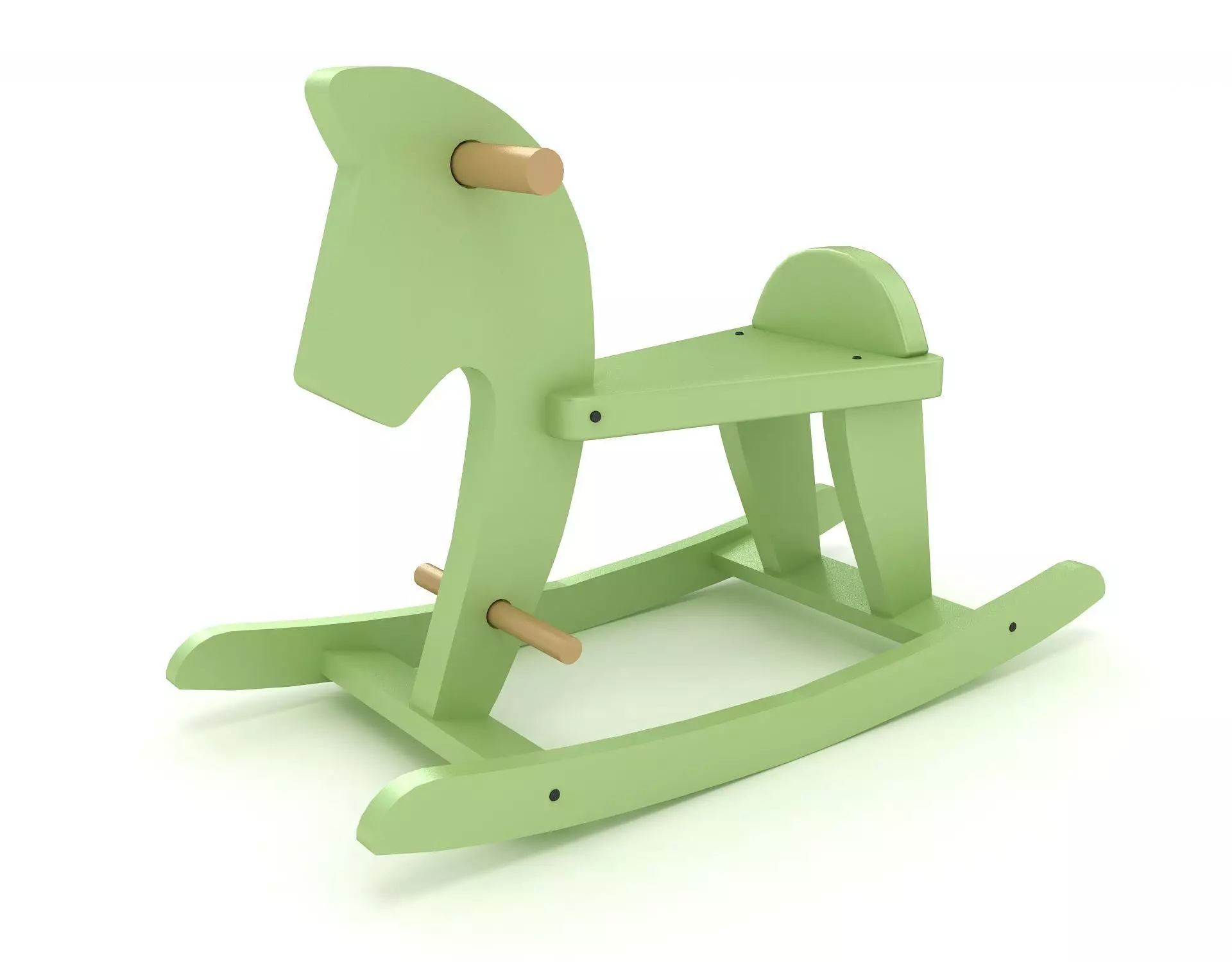 Rocking Horse 3D model_0