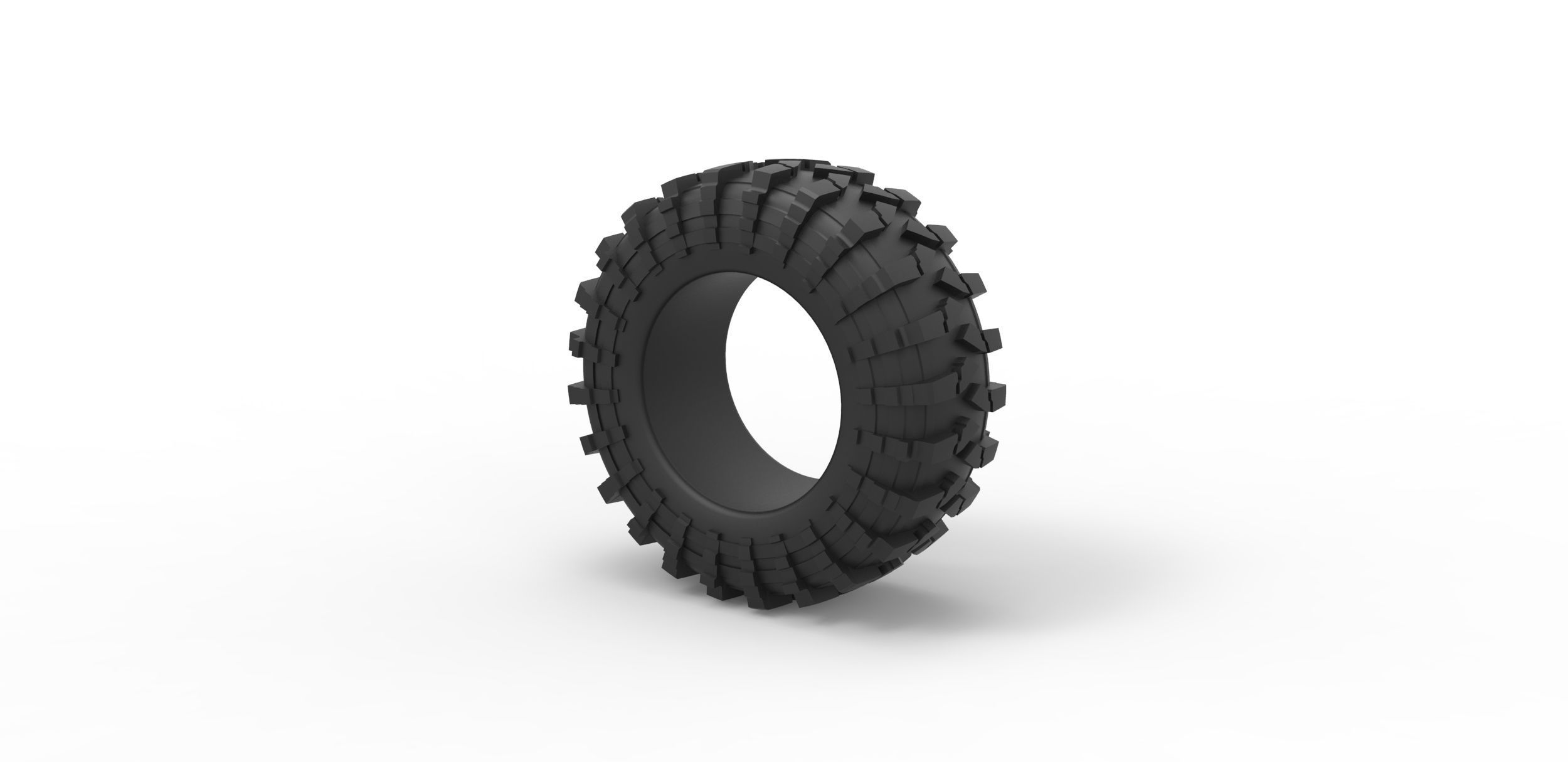 Offroad tire 39 Scale 1 to 25 3D print model_6