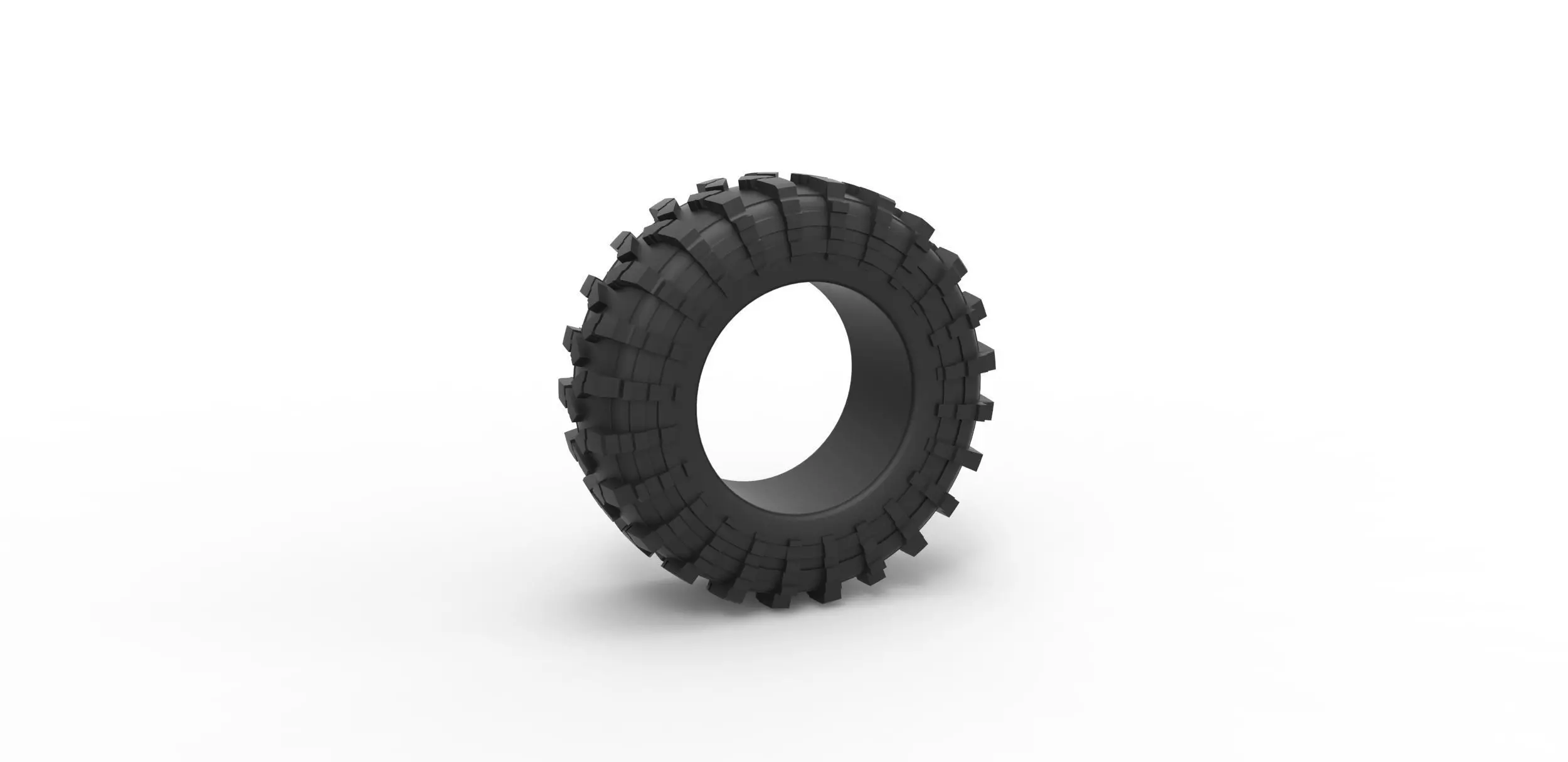 Offroad tire 39 Scale 1 to 25 3D print model_0
