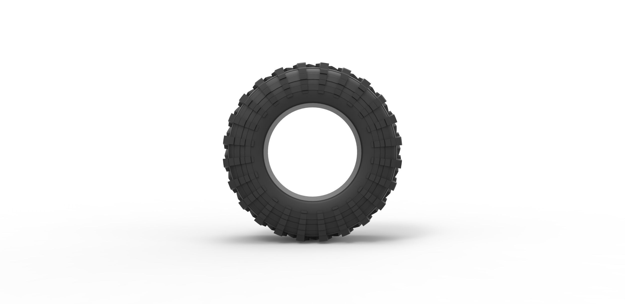 Offroad tire 39 Scale 1 to 25 3D print model_4