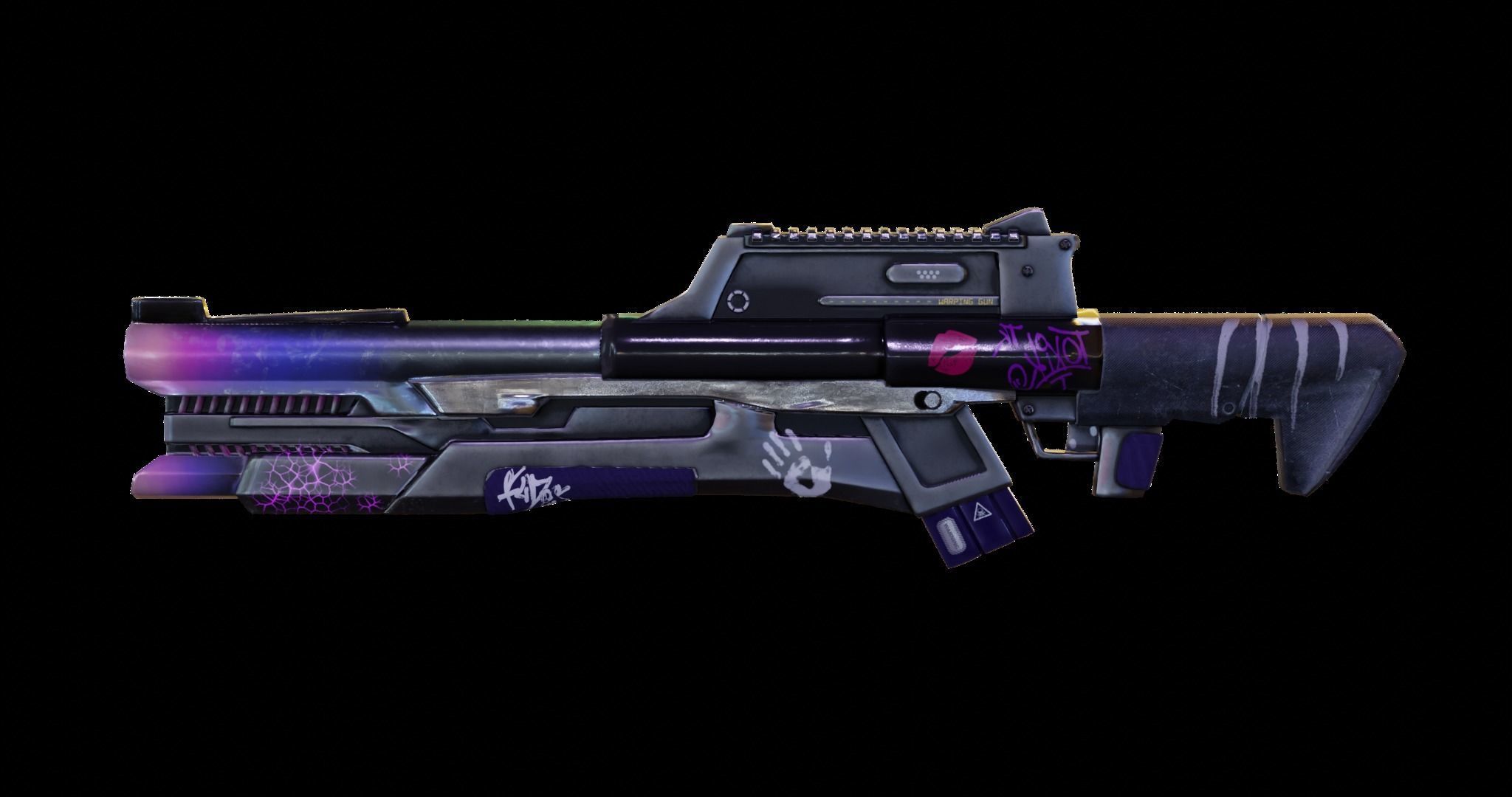 Warping Gun Low-poly 3D model_4