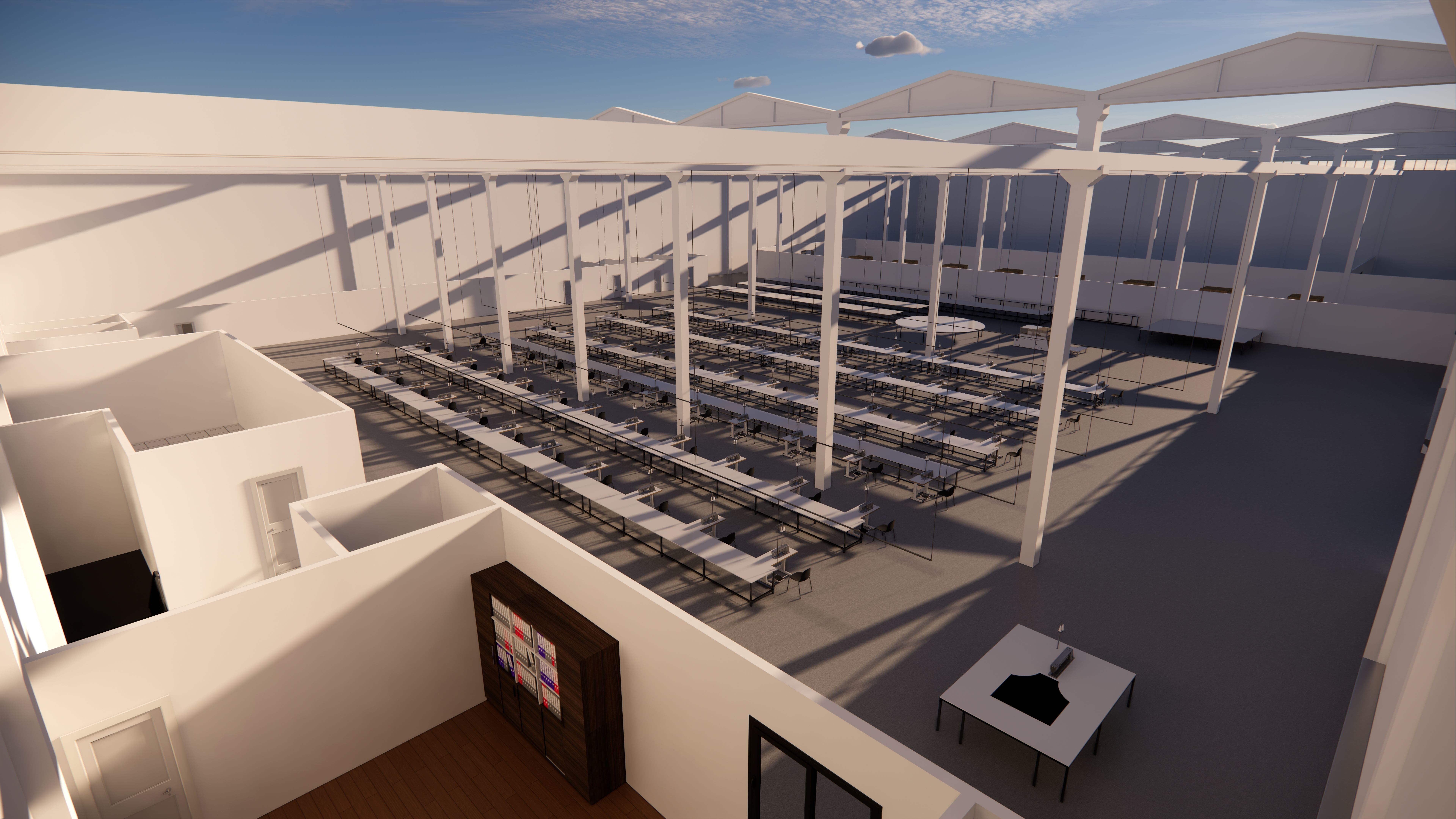 Apparel steel structure Low-poly 3D model_1