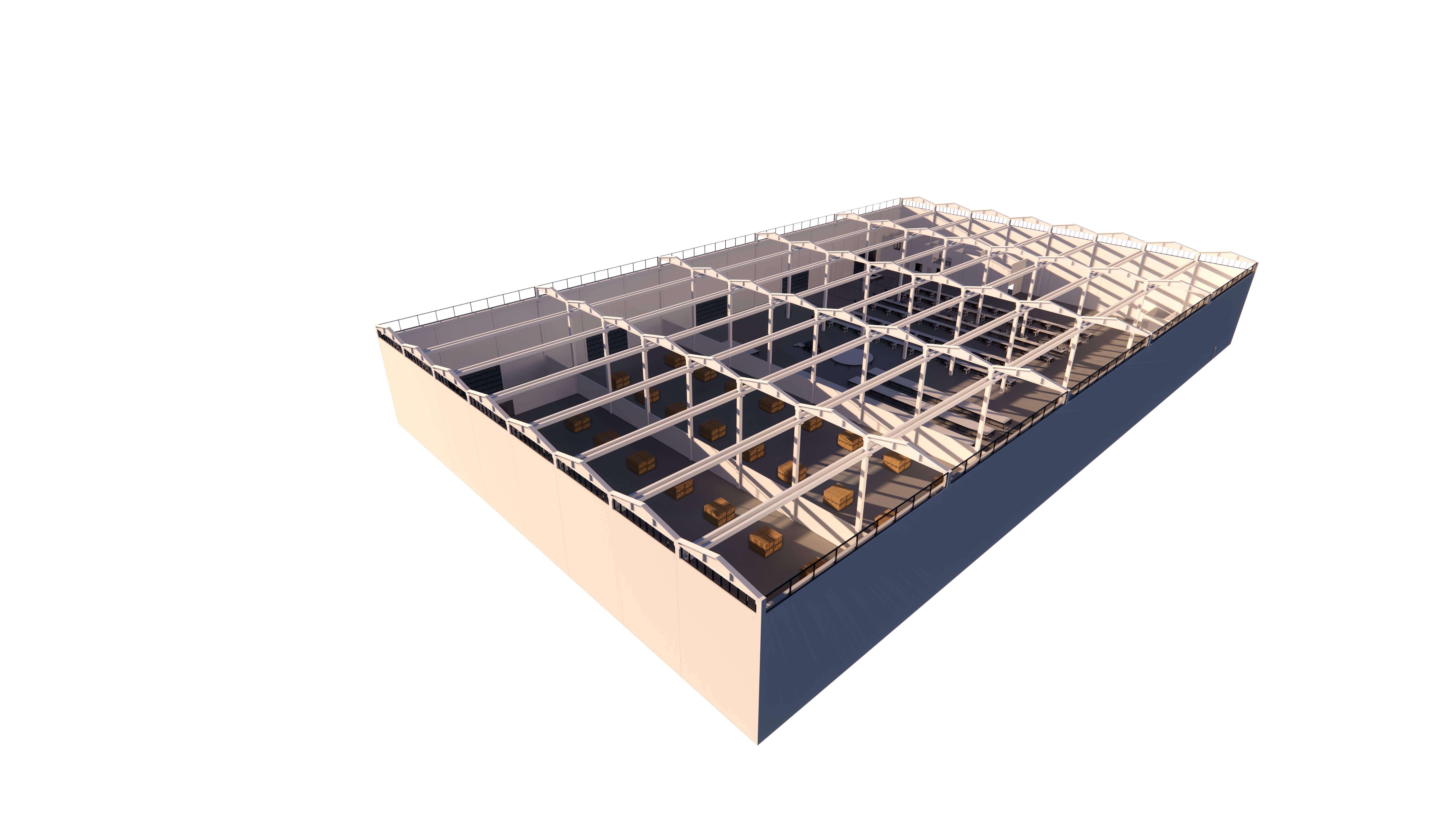 Apparel steel structure Low-poly 3D model_2