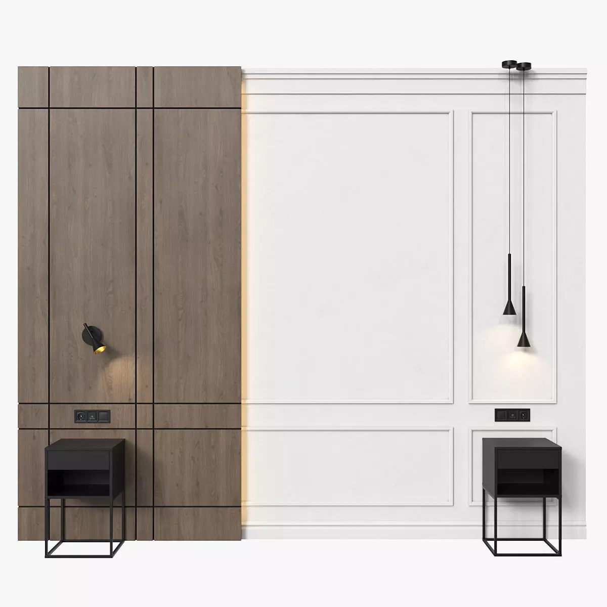 Headboard 034 3D model_0