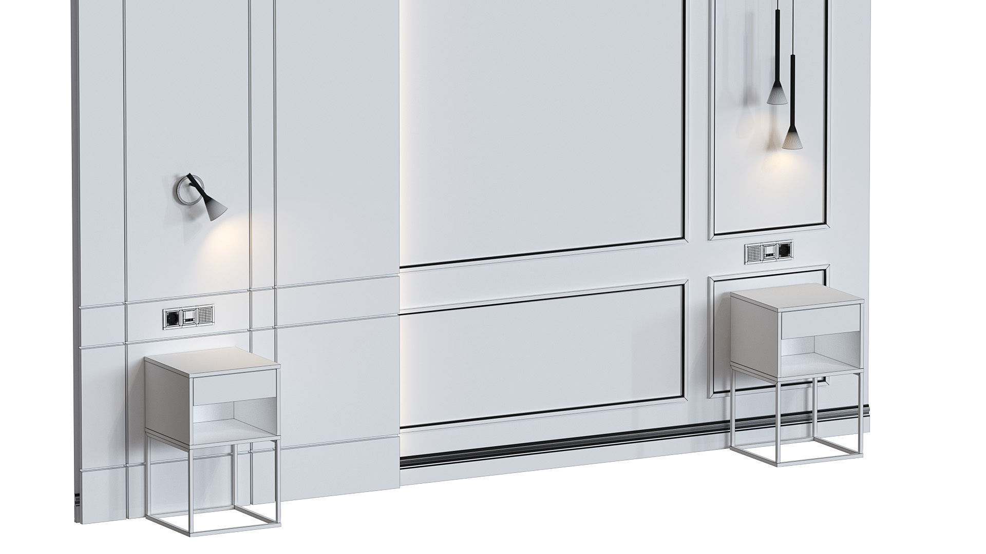 Headboard 034 3D model_7