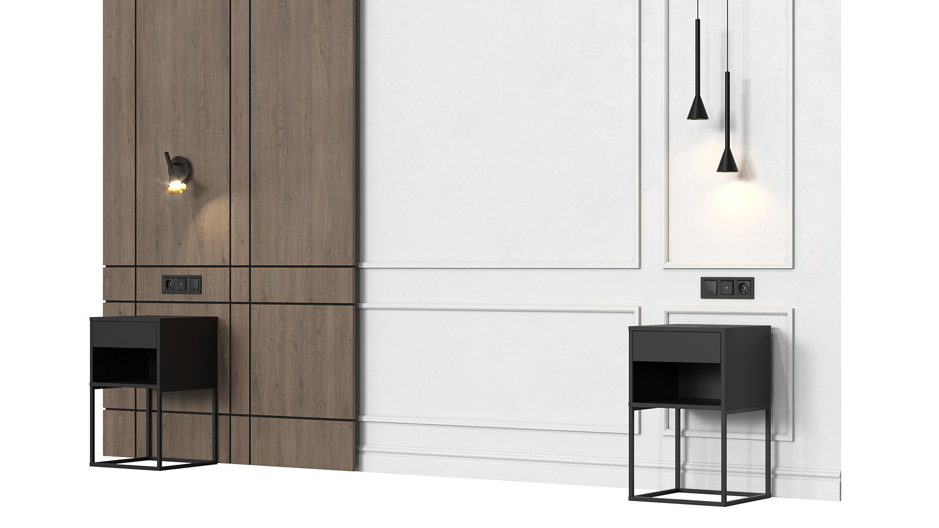 Headboard 034 3D model_1