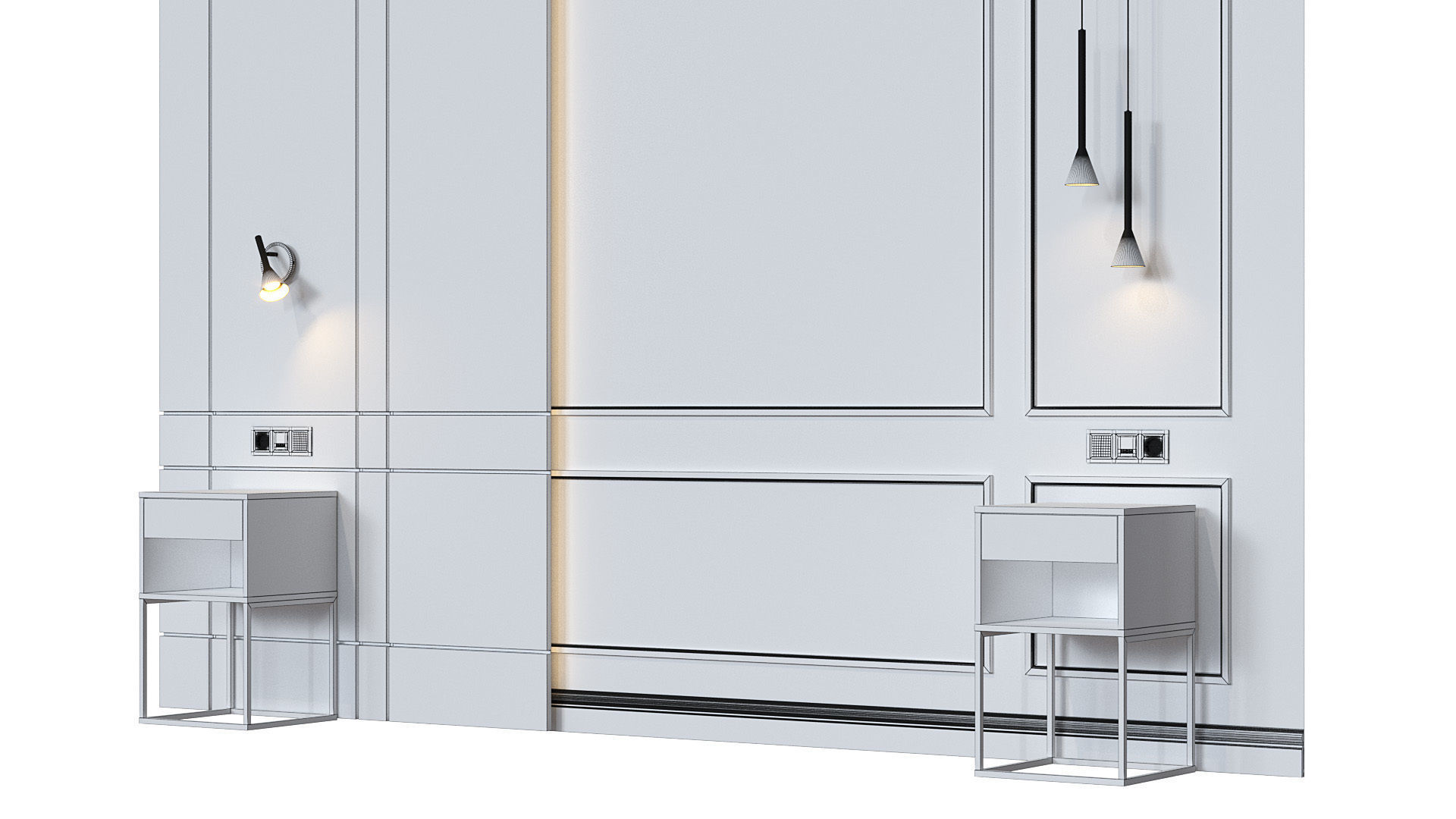 Headboard 034 3D model_6