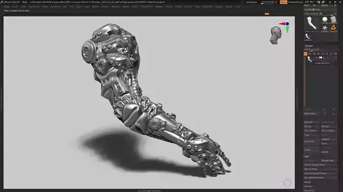 robot hand a03 3d print model 3D print model