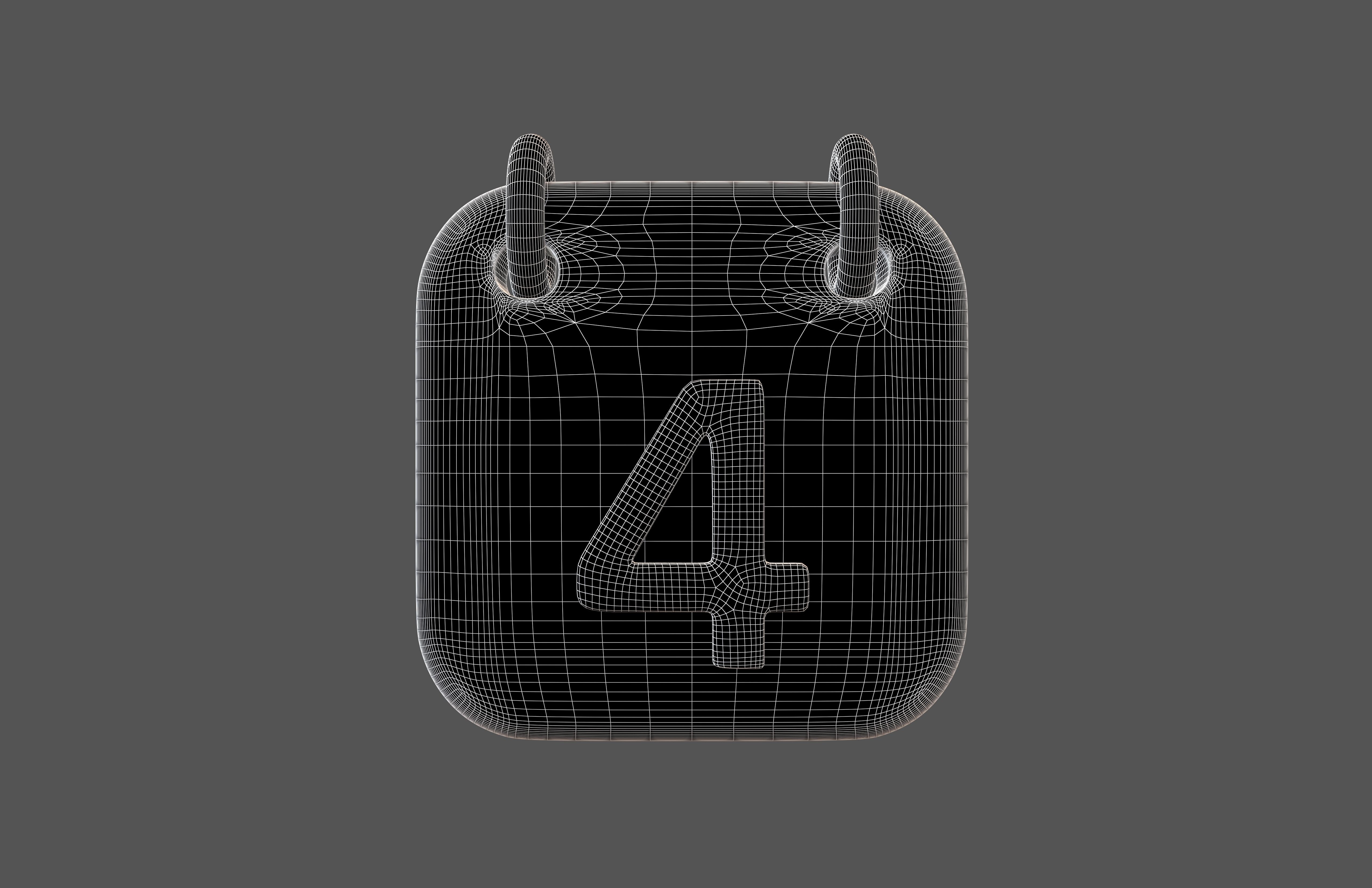 Calendar Icon 4 v1 001 Low-poly 3D model_4