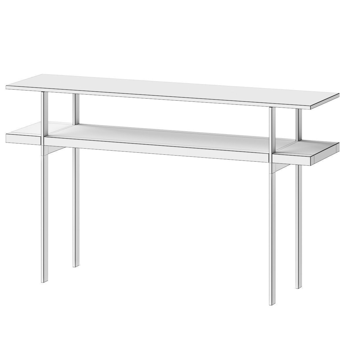 BDI Terrace Console Table 3D model_2