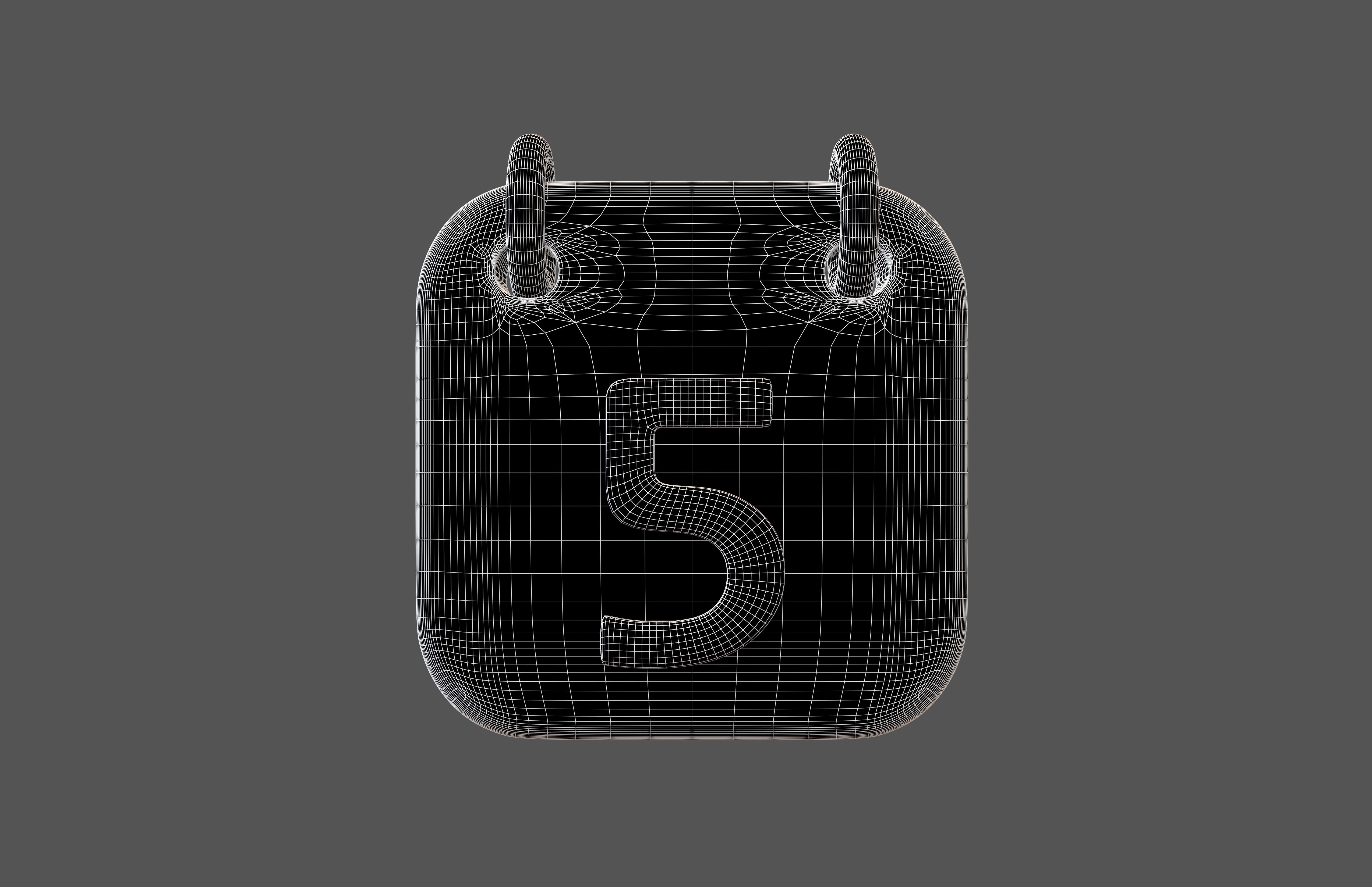 Calendar Icon 5 v1 001 Low-poly 3D model_6