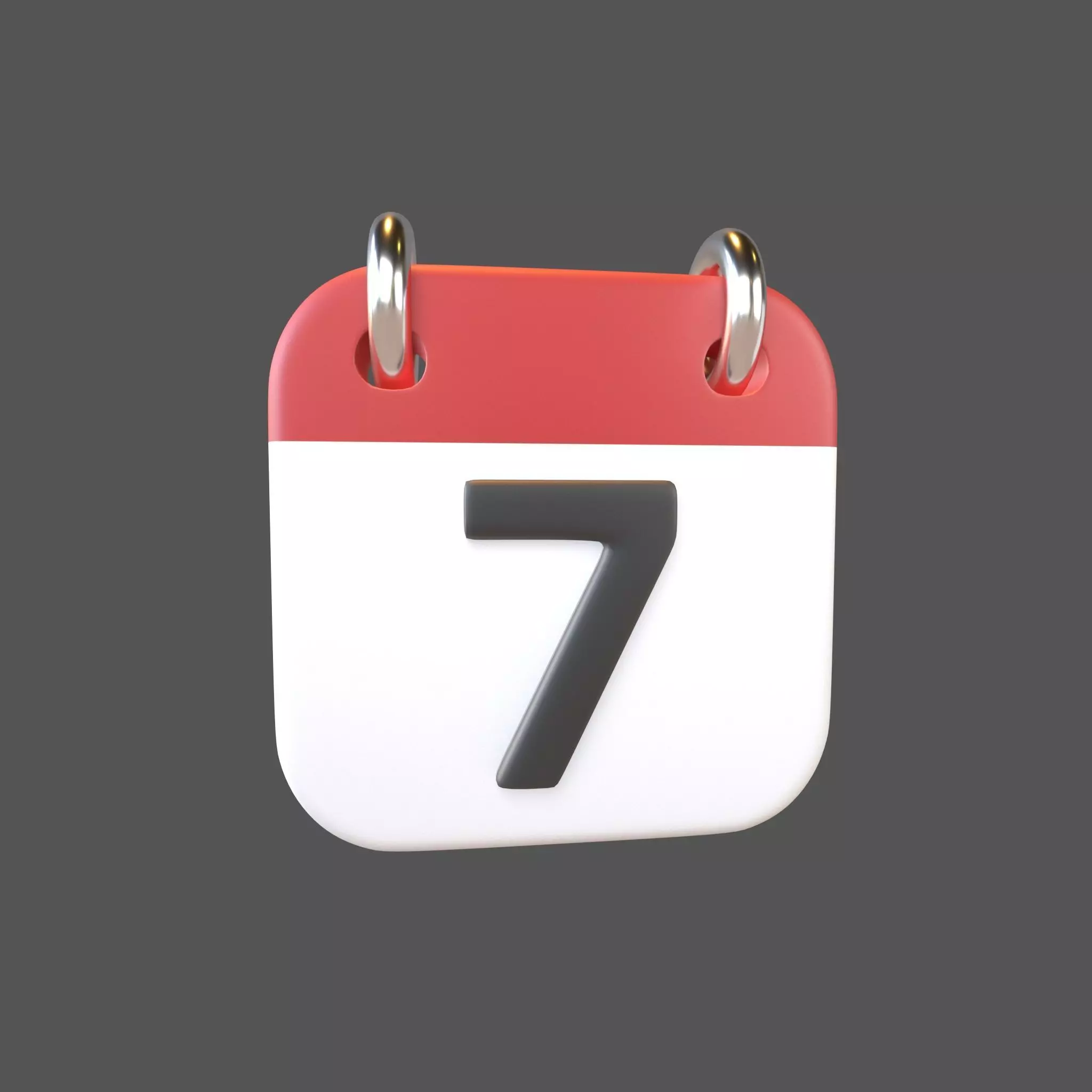 Calendar Icon 7 v1 001 Low-poly 3D model_0