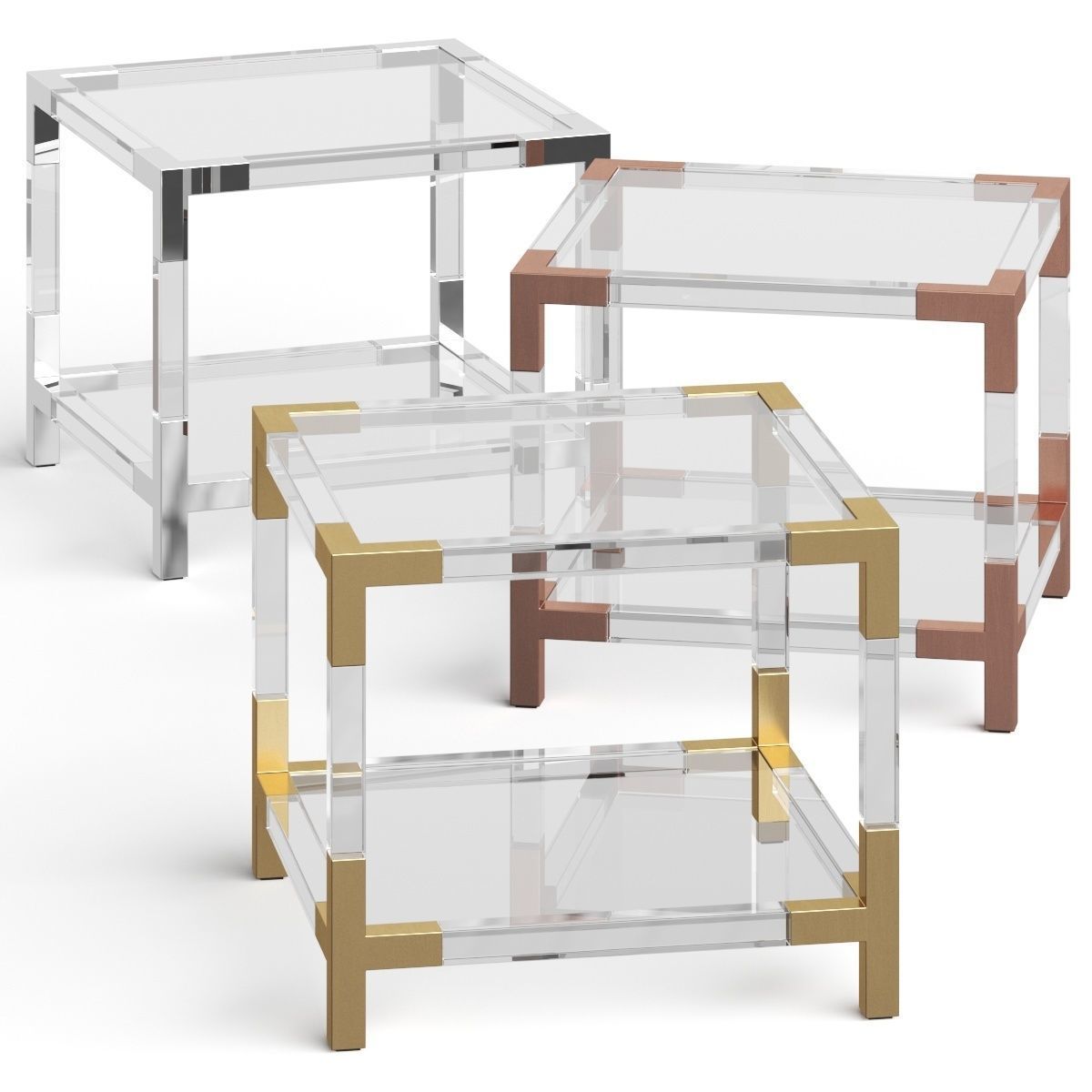 JONATHAN ADLER Jacques Tier Accent Table 3D model_2