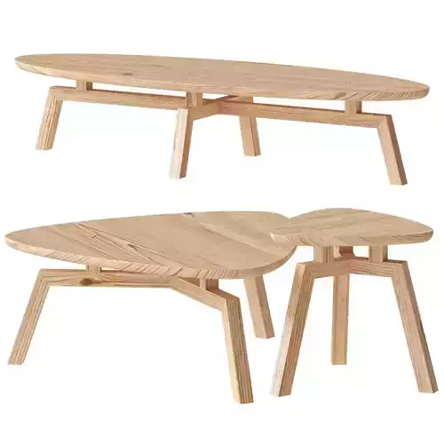 GUS Solana Triangular Oval End Coffee Table