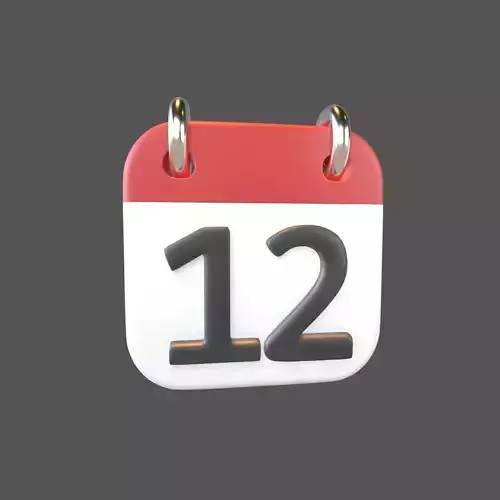 Calendar Icon 12 v1 001