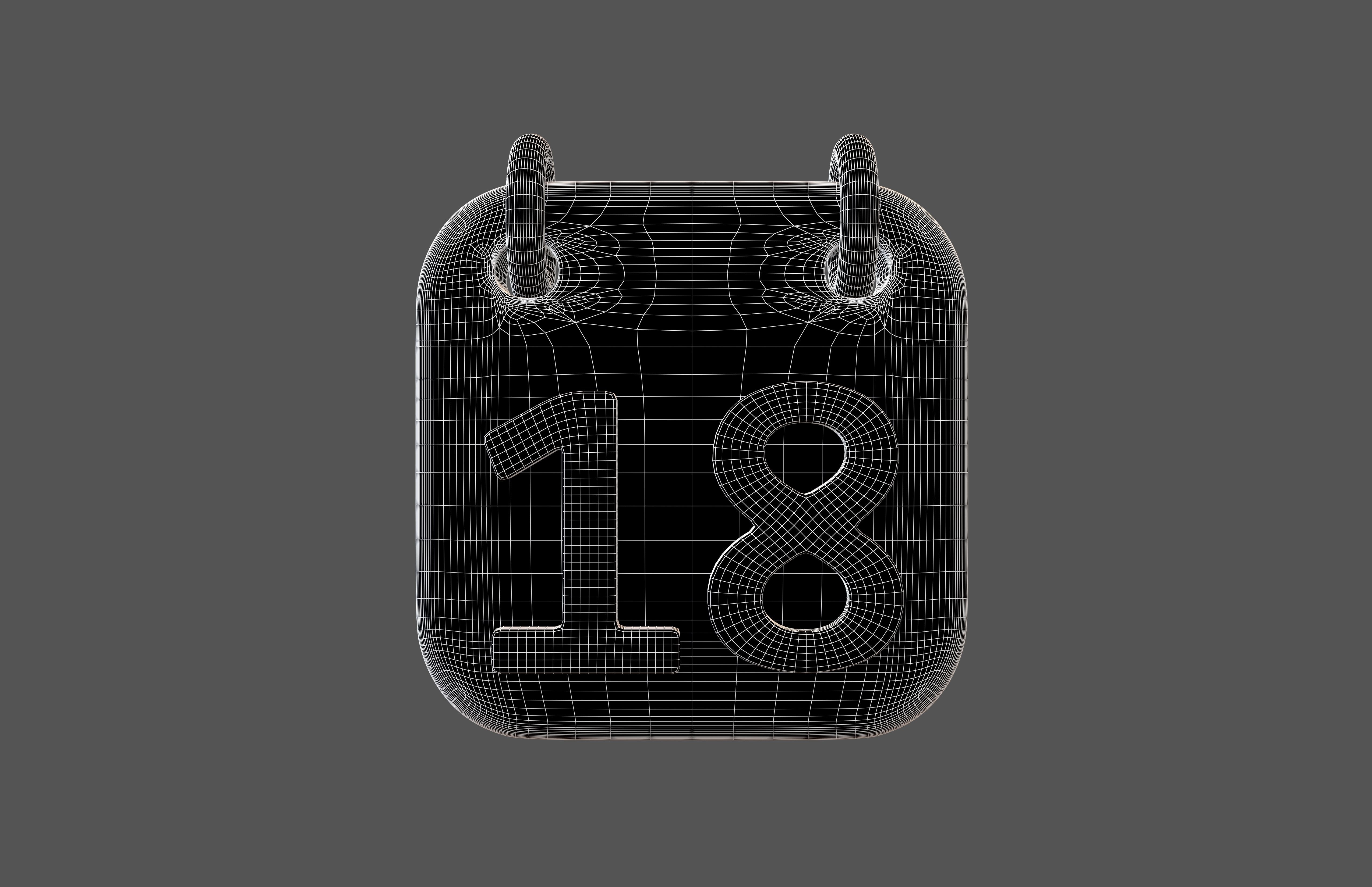 Calendar Icon 18 v1 001 Low-poly 3D model_6