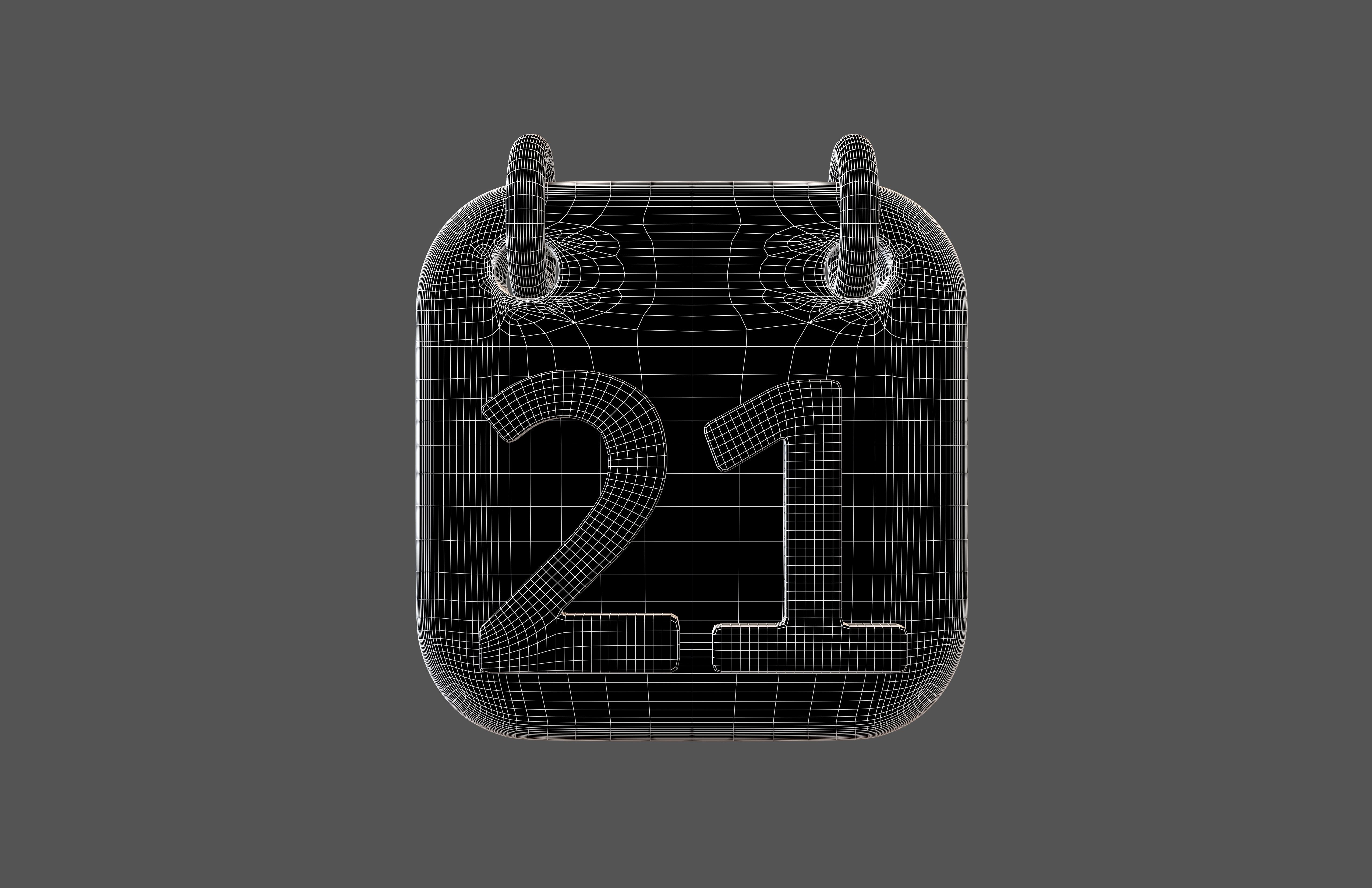 Calendar Icon 21 v1 001 Low-poly 3D model_6