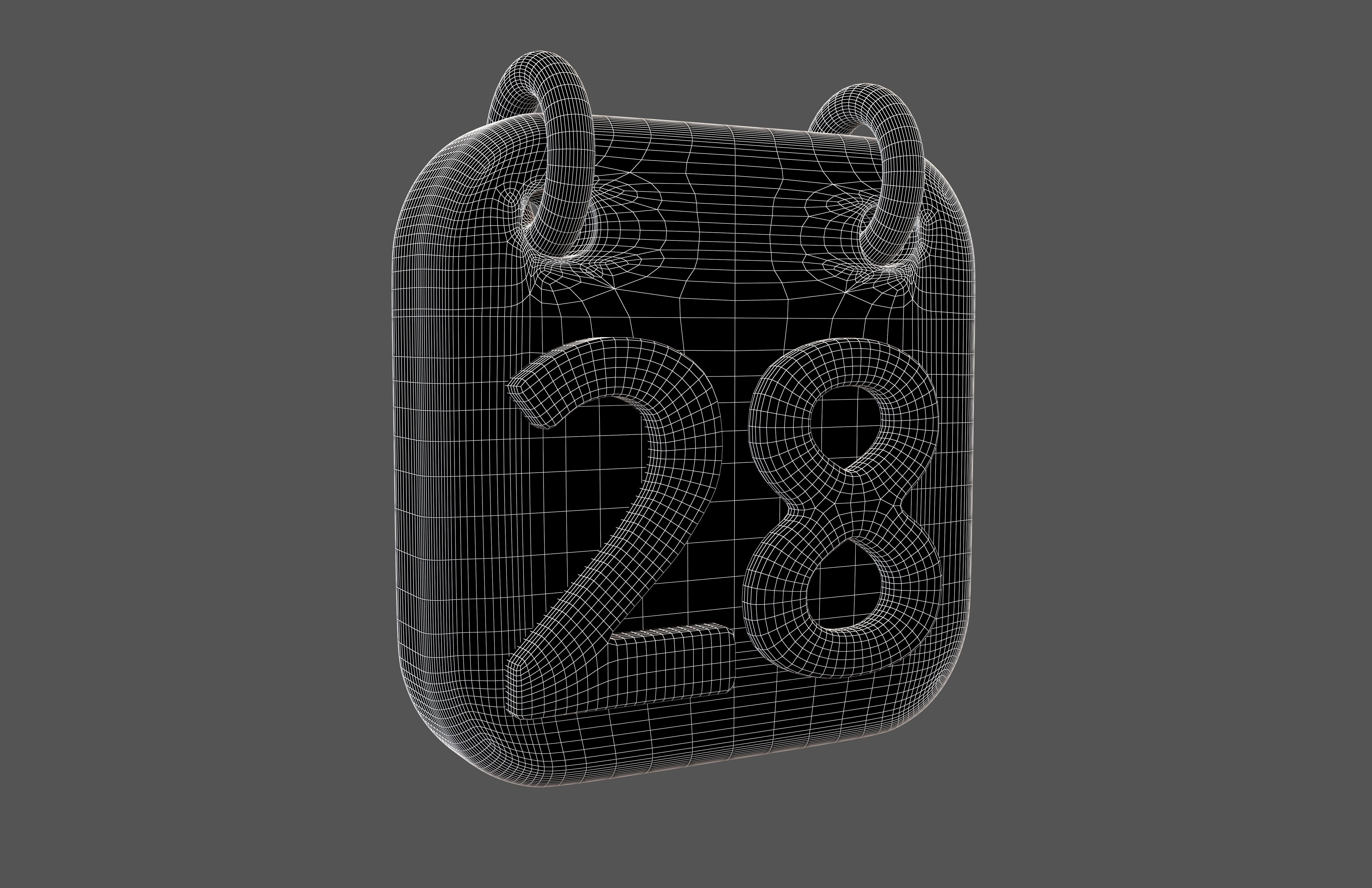 Calendar Icon 28 v1 001 Low-poly 3D model_5