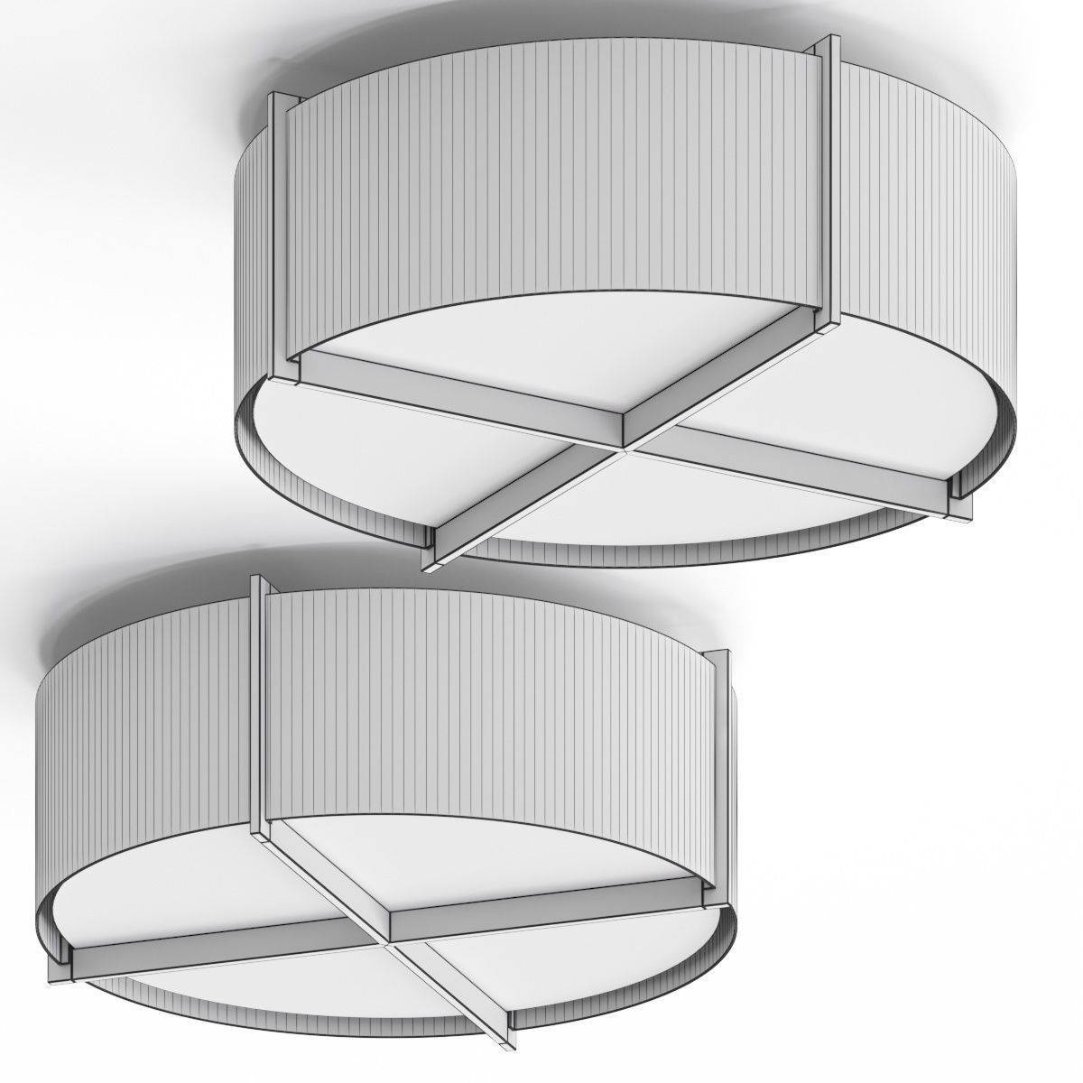 CERNO Cerno Plura Flush Mount Ceiling Lamp 3D model_1
