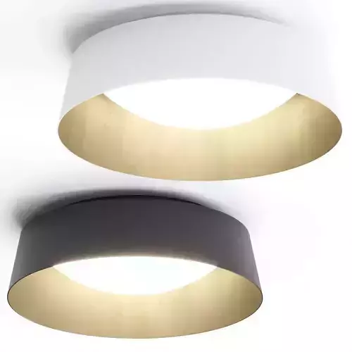 MODERN FORMS Gilt LED Flush Mount Ceiling Lamp
