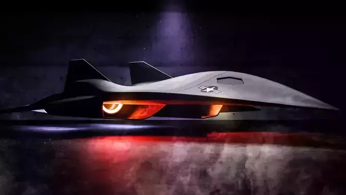 USAF Jet From Top Gun Maverick - Dark Star 3D model