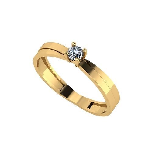 wedding engagement women ring 3dm 3D print model