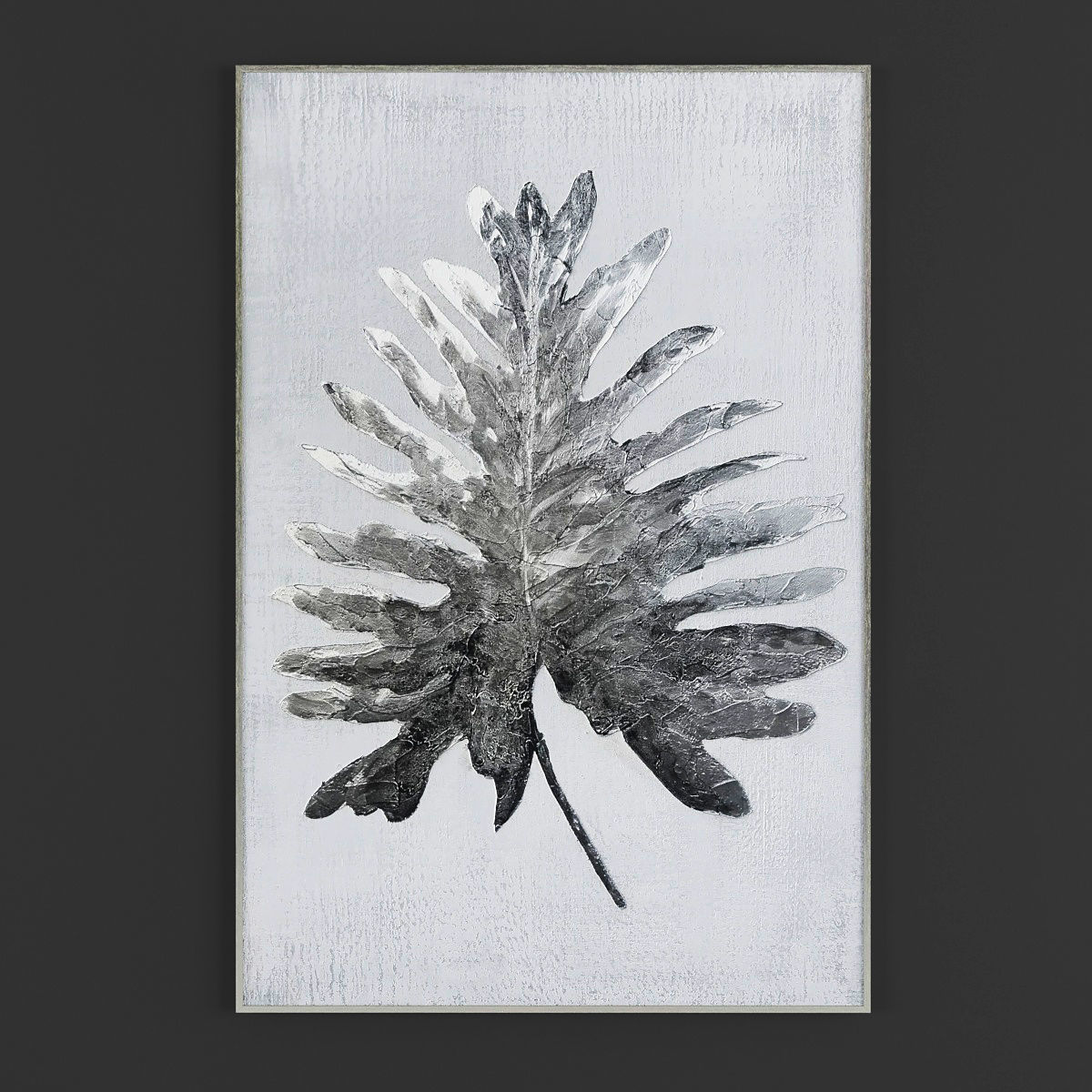 Pictures305 abstract painting in gold Low-poly 3D model_2