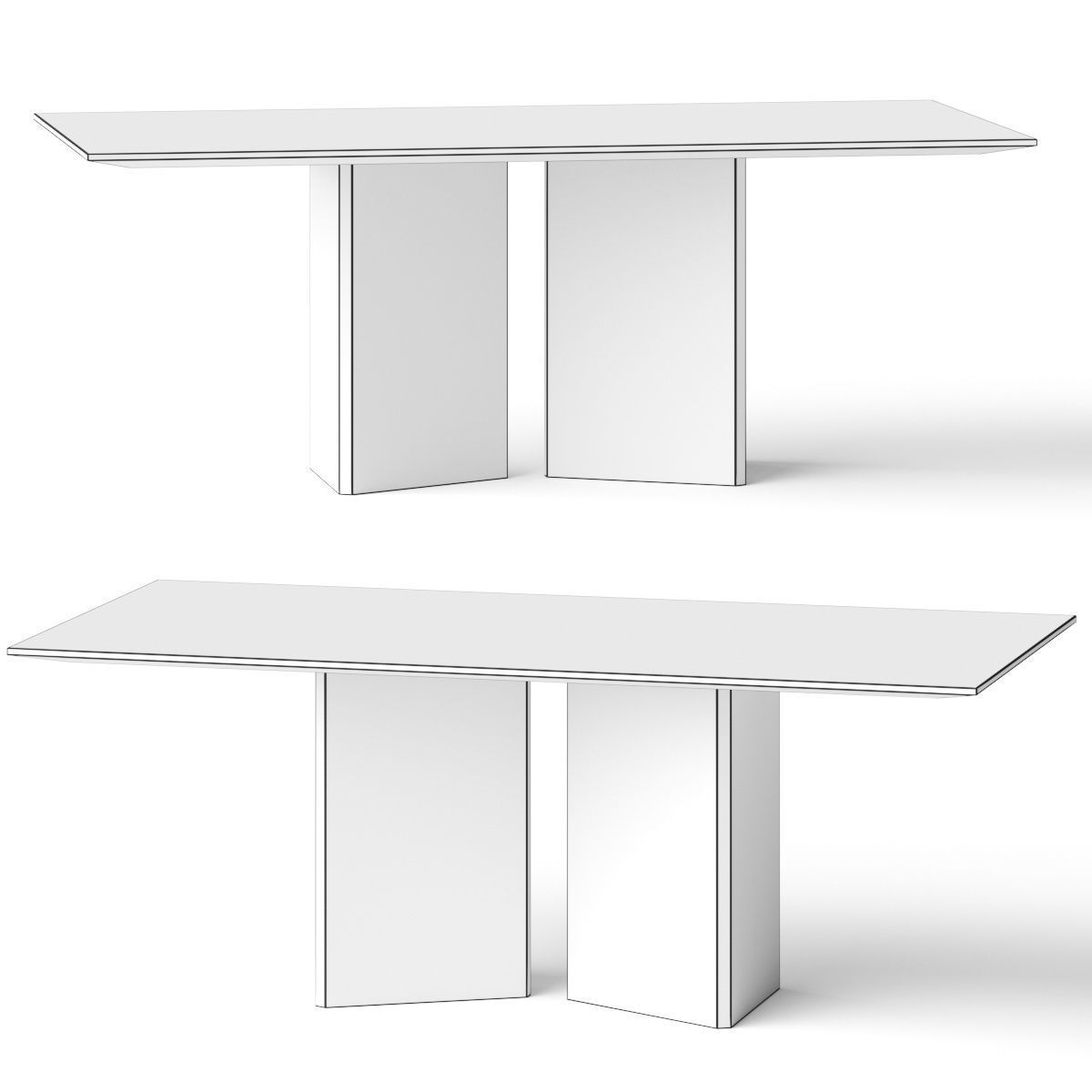 Revo Riva 1920 Dining Table by Giuliano Cappelletti 3D model_1