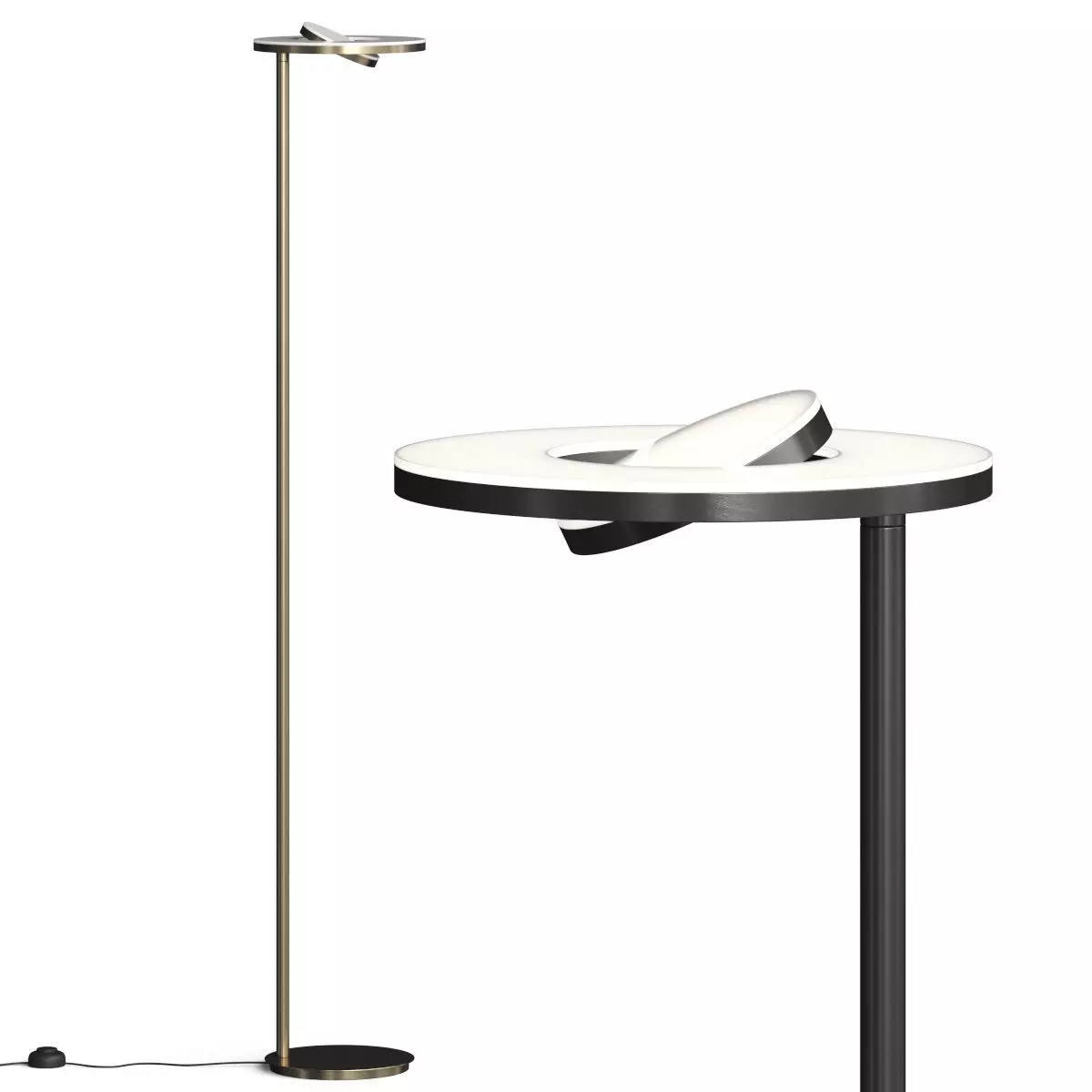 HOLTKOETTER Nova Oog LED Torchiere Floor Lamp 3D model_0