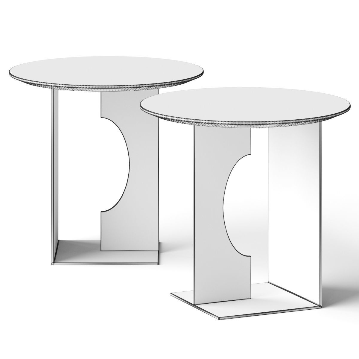 ETHNICRAFT Arc Side Table 3D model_1