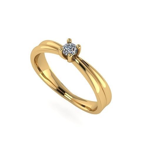 wedding engagement women ring 3dm 3D print model