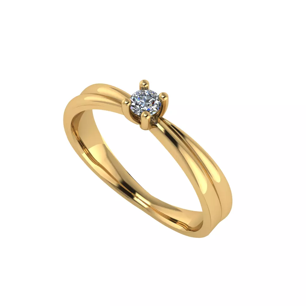 wedding engagement women ring 3dm 3D print model