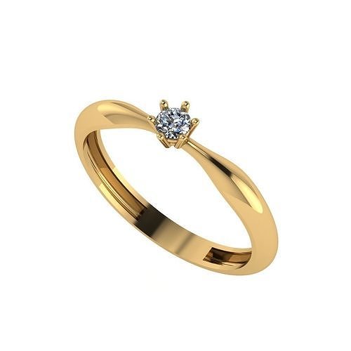 wedding engagement women ring 3dm 3D print model
