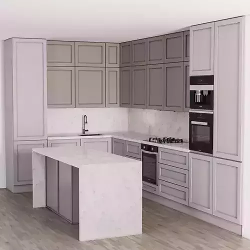 kitchen04 kitchen with cabinets and marble counter tops