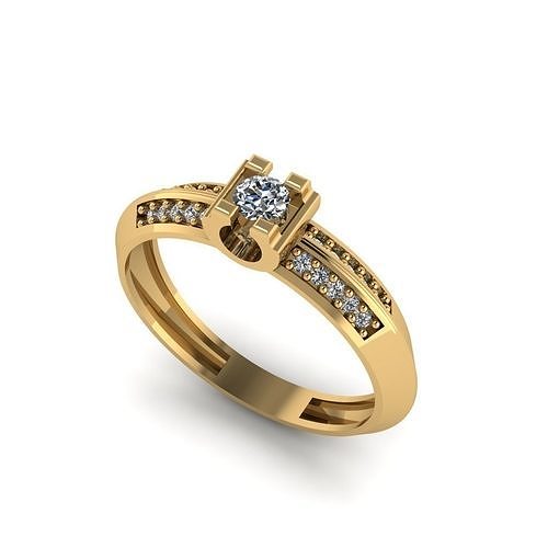 wedding engagement women ring 3dm 3D print model