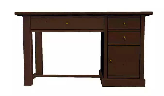 table desk with drawers and two drawers