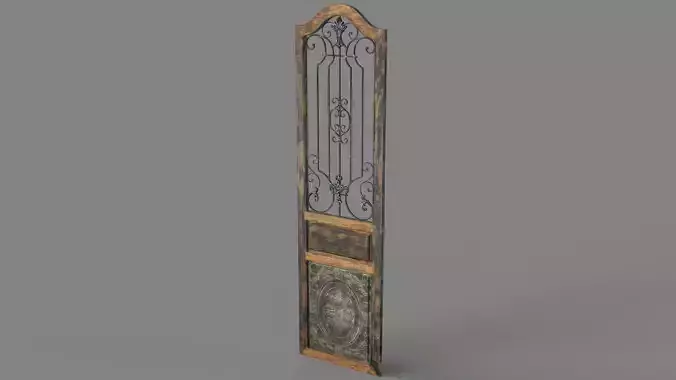 Deco 79 Rustic Arched Door-Inspired Wood And Metal Wall Decor