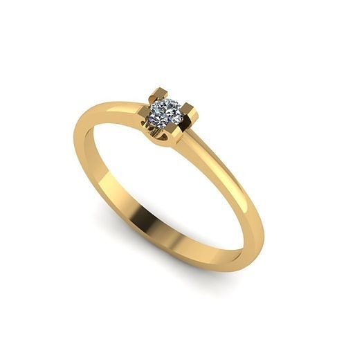 wedding engagement women ring 3dm 3D print model