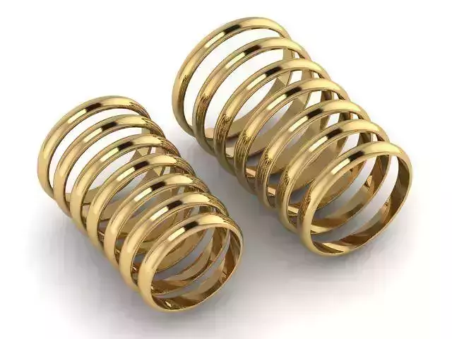 wedding rings 3D print model