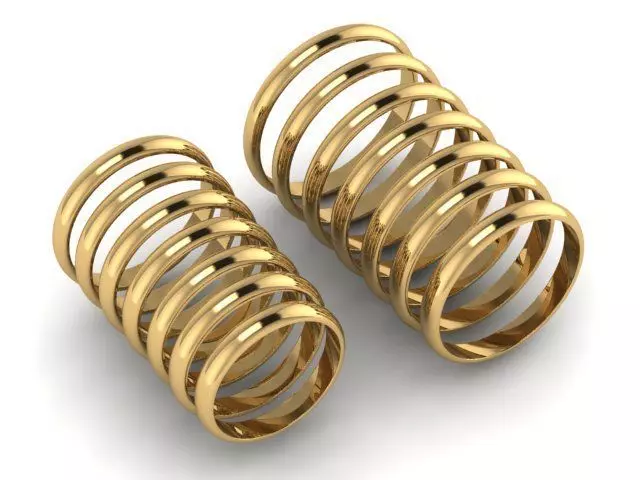 wedding rings 3D print model_0