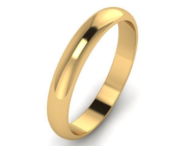 wedding rings 3D print model_2