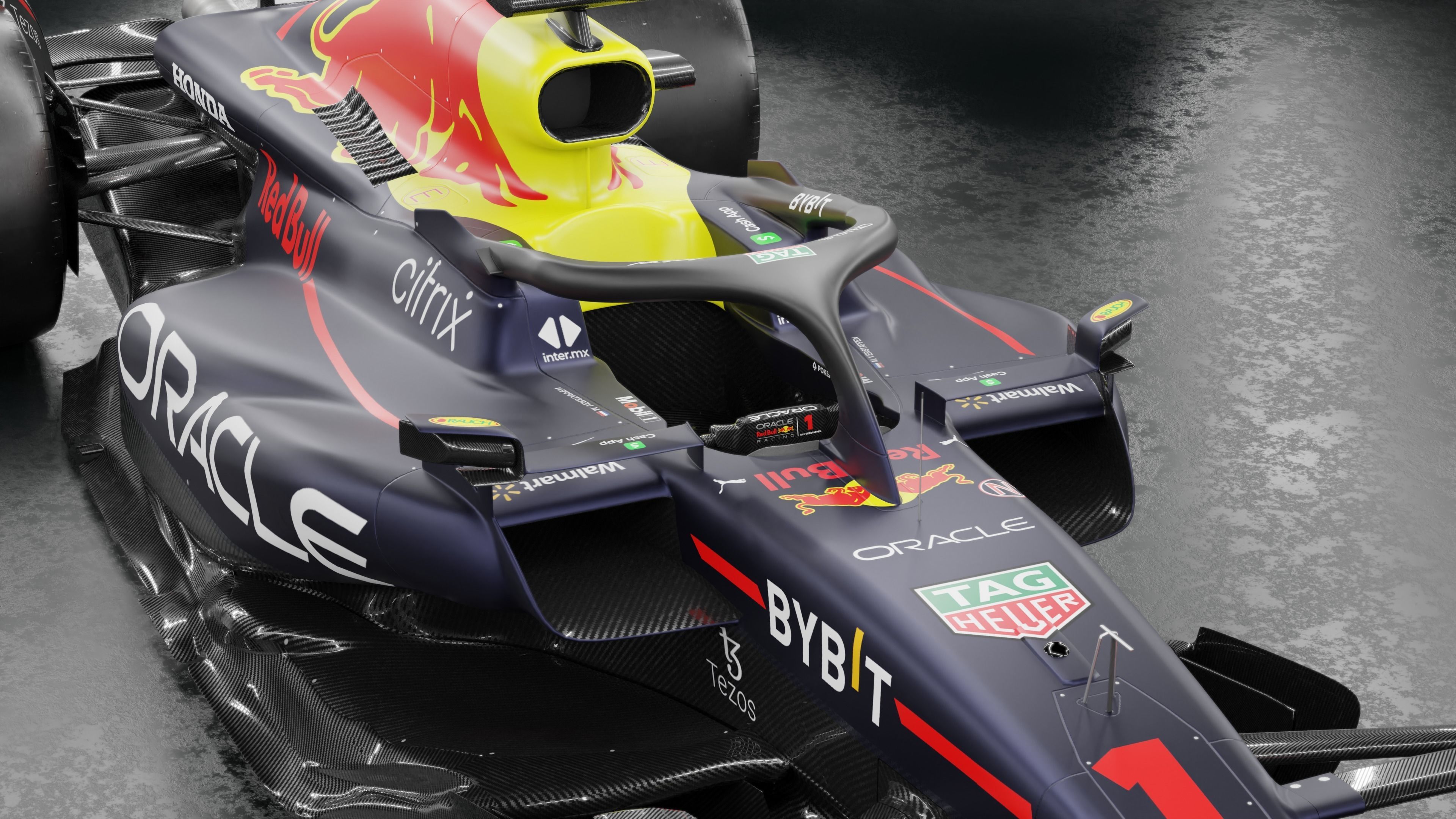 f1 2022 Red Bull RB18 Low-poly 3D model_13